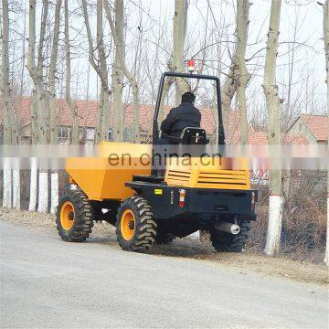 3ton 4WD hydraulic articulated mining dumper truck rotation