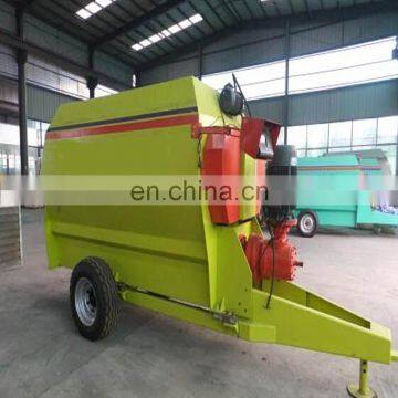 High efficiency industrial forage mixing and grinding machine for animal and poultry feed mixing