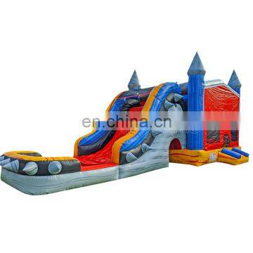 Rockstar Inflatable Castle Bouncer Kids Jumping Bounce House With Water Slide