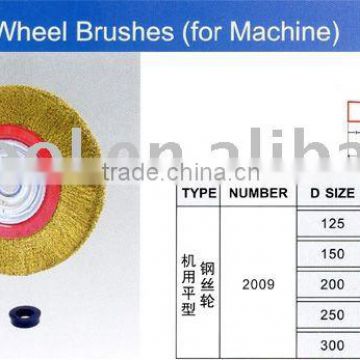 Flat Crimped Wheel Brushes (for machine)