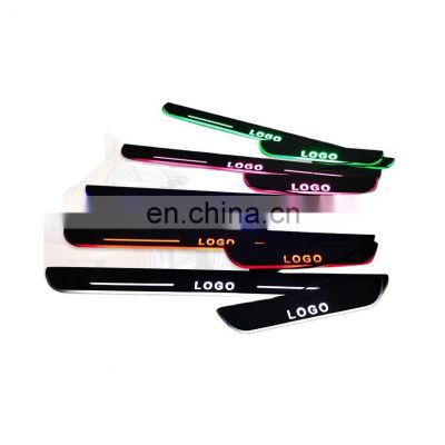 car Door Sill Plate auto lighting system moving light led door scuff for Ford Super Duty other exterior accessories
