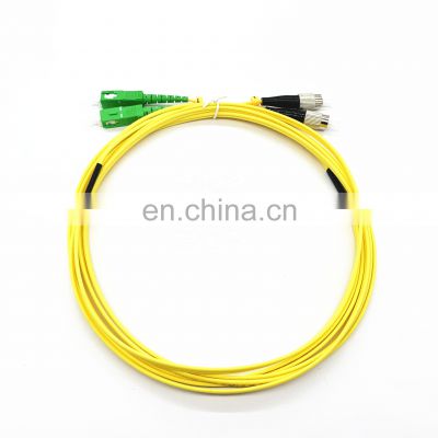 3meters FC UPC SC APC Duplex Single mode G652D PVC Optical Fiber Patch cord Fiber Jumper fiber patch cord 3m
