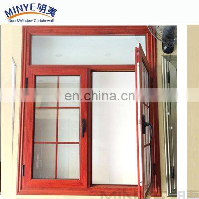 latest window grill design/ aluminum windows glass big window