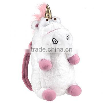 new design cute plush backpack unicorn