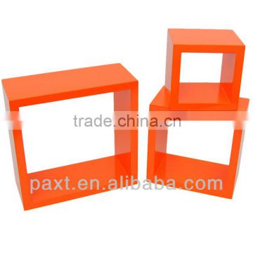 right angle square cube shelf set3