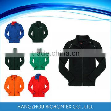 Fashion design black thick fleece jacket for men