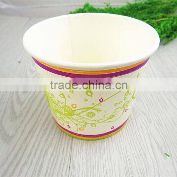 160z Disposable Hot Sale Custom Printed Ice Cream Paper Bowl
