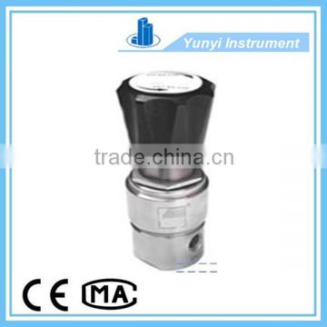 High pressure back pressure valve for liquid and gas