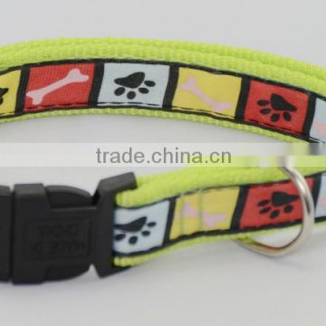 strong pet/dog collar in polyester with leads