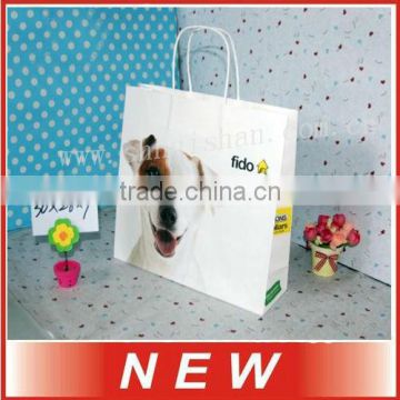 Cartoon dog Kraft gift paper bag,packing paper bag
