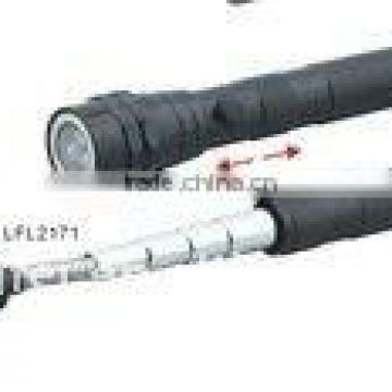 Hot sale 4LED with antenna magnet tool telescopic flashlight /factory item no:LFL2171