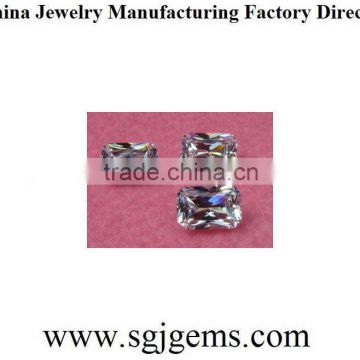Customized promotional black cubic zirconia gemstones