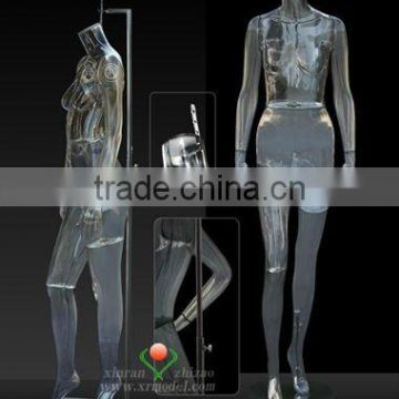 2012 hot sale indurative full body transparent female mannequins