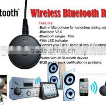 USB Cable Wireless Bluetooth Audio Receiver in 3.5mm for Car and Smartphone