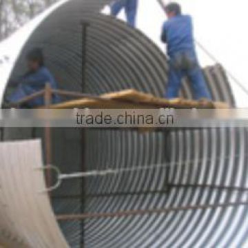 Corrugated Metal pipe Structure diameter 6000 mm galvanized culverts