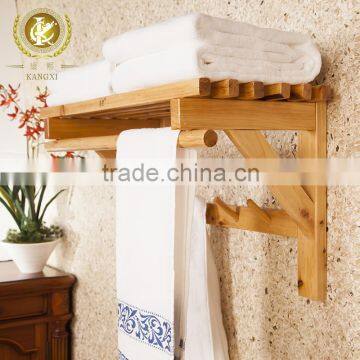 Bathroom accessaries wooden towel rack cedar handmade