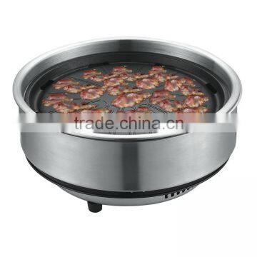 Korean infrared electric BBQ grill smoker with non-stick smokeless for commercial
