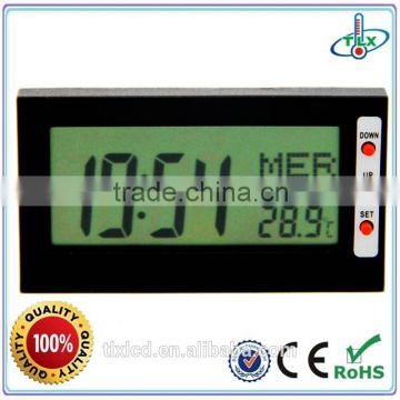 2016 Mini digital table thermometer clock with calendar