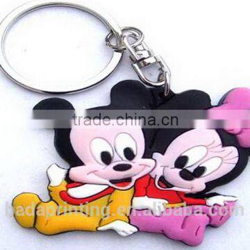 Custom 3d soft pvc keychain / Soft Rubber Keychains / free design wholesale keychains from china factory