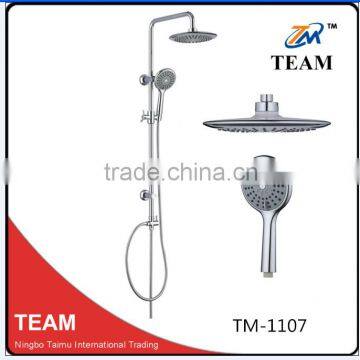 TM-1107 stainless steel sliding bar bathroom rain shower column set