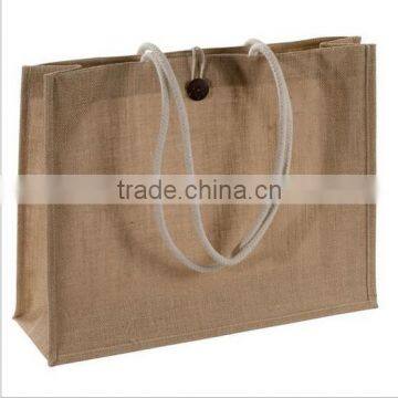 reusable storage jute shopping bag wholesale