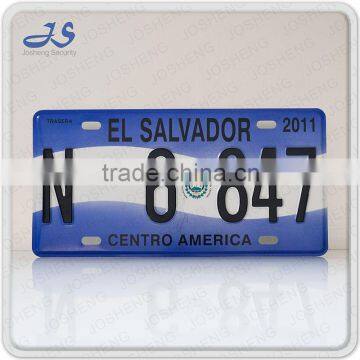 El Salvador license plate