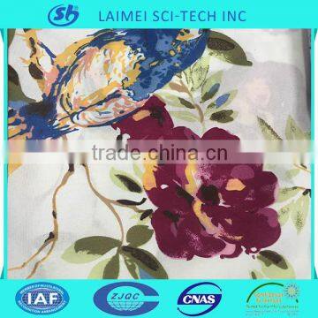 wholesale flower printing plain fabric for bed sheet fabric