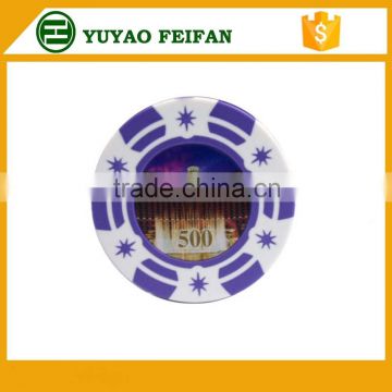 roulette cheap poker chips with logo sticker