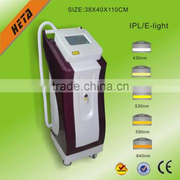 Guangzhou HETA 2015 New Multifunctional Machine E-light+Laser+RF+IPL 530-1200nm Hair Removal Machines Beauty Equipment Age Spot Removal