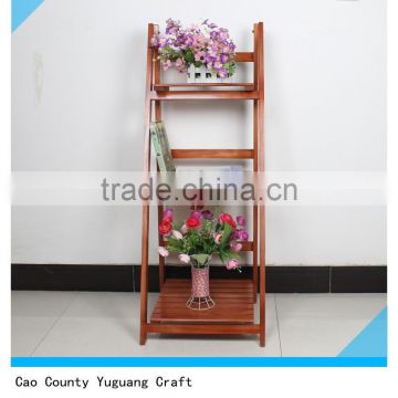 Garden Wood Folding Flower Pot Shelf / Flower Shelf Rack / Plant Stand