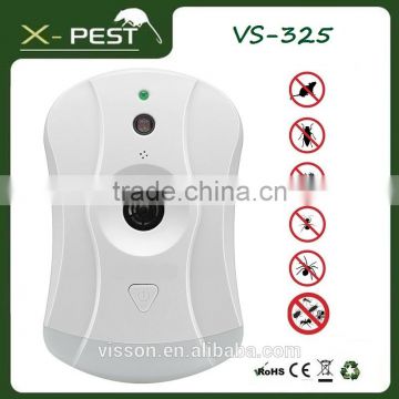 VS-325 ultrasonic pest control repeller with nightlight mice,ants,cockroaches,spider,mosquitoes,ants,wapes,lice,fleas,bed bugs