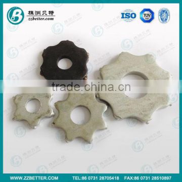 carbide cutters for scarifying machines in concrete grinding