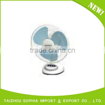 Sell well new type dc/ac rechargeable fan with led 12 inch