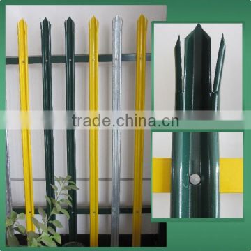 China supplier!! Green color steel plastic fence with 2.4M