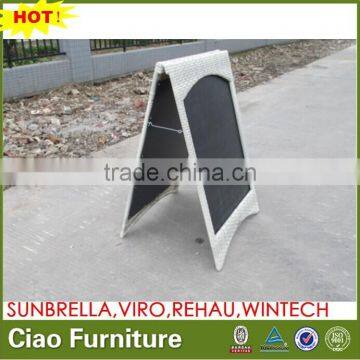 Outdoor wicker board restaurant munual board for outside