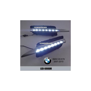 BMW X5 E70 07-10 DRL LED Daytime Running Lights Car headlight parts Fog lamp cover