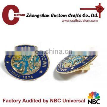 Custom high-quality metal souvenir figure lapel pin
