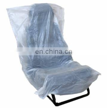 Disposable plastic car seat cover universal different size car protective plastic film