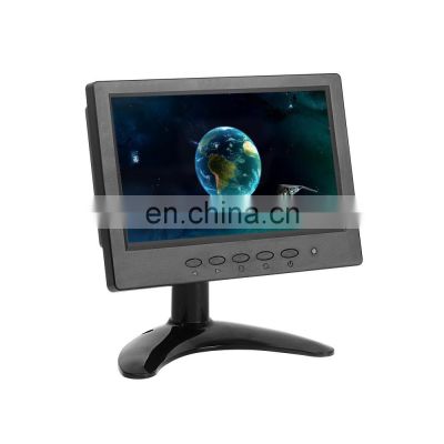 7 inch VGA/AV/BNC Monitor Desktop Portable led lcd Display