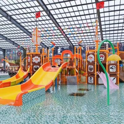 Indoor children's water park Slide Hot spring hotel parent-child water park design