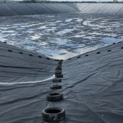 HDPE geomembrane liner, 8 meters wide, 210 meters long, and 1.0mm thick
