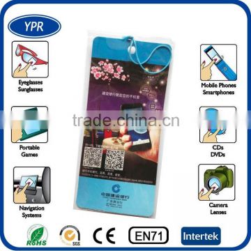 2016 hot sell mobile phone custom microfiber sticky screen cleaner sticker