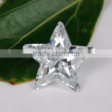 Chinese Manufacturer natural White zircon Star Shape Zircon FQ-009