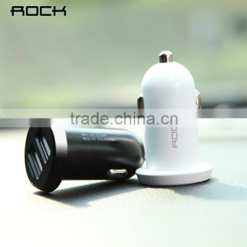 Ditor Series Car Charger Kit for Universal Mobile Phone Original Rock 2.4A Fashion Double Car Charger MT-5578