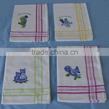 embroidery kitchen towel 100%cotton