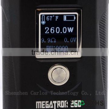 kaluos newest design megatron 260w ecig box mod/megatron 260w ecig box mod/with low price