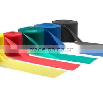 colorful high elastic resistance bands in rolls 50cm width