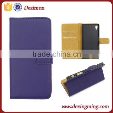 Manufactor Desimon card slot Practical leather cover case for Sony Xperia Z5