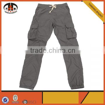 Wholesale Mens Cargo Work Pants with Elastic Waist and Bottom