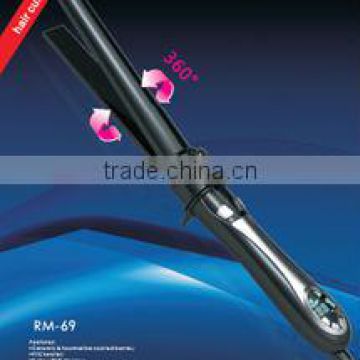2 in 1 conical hair curling iron and har straightener RM-69